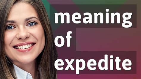 expedite in tagalog meaning